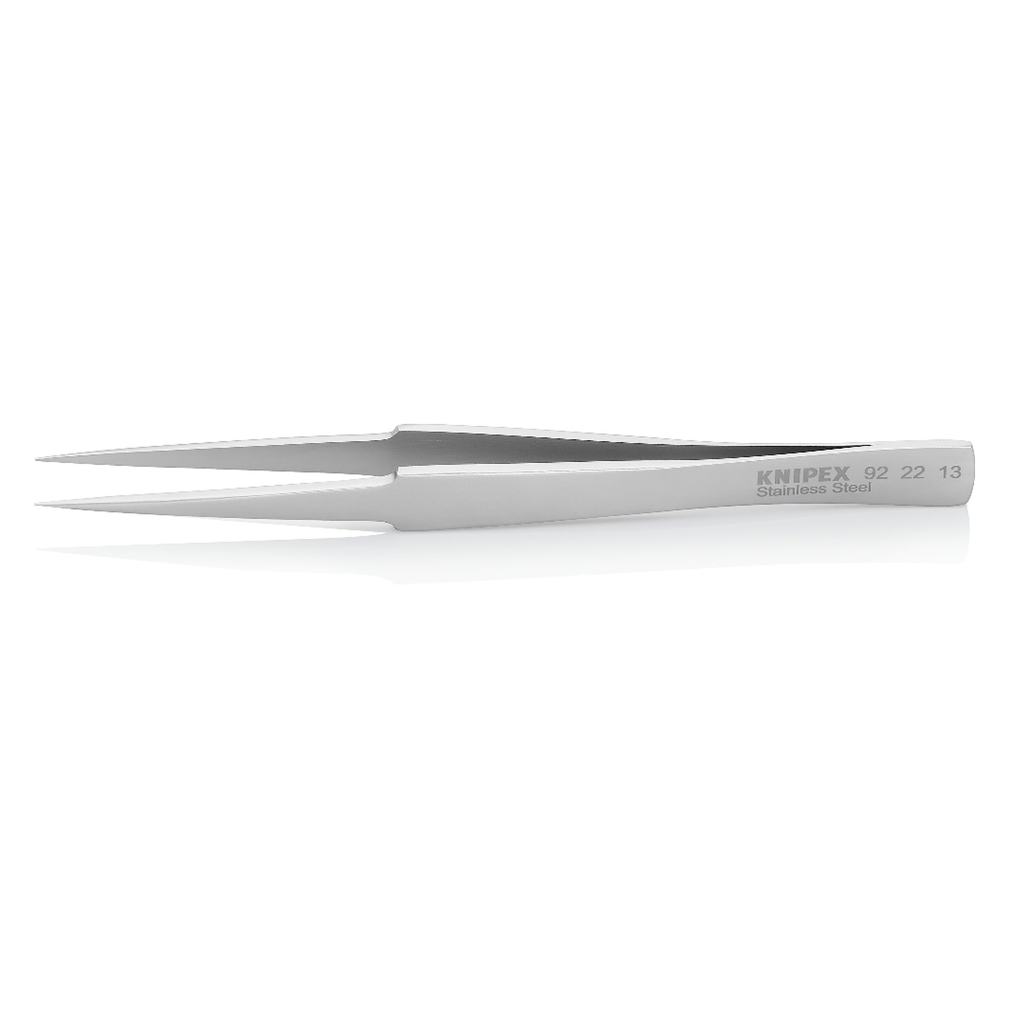Universalpinzette spitze Form, gerade, Spitzenbreite 0,4 mm, Edelstahl, 130 mm