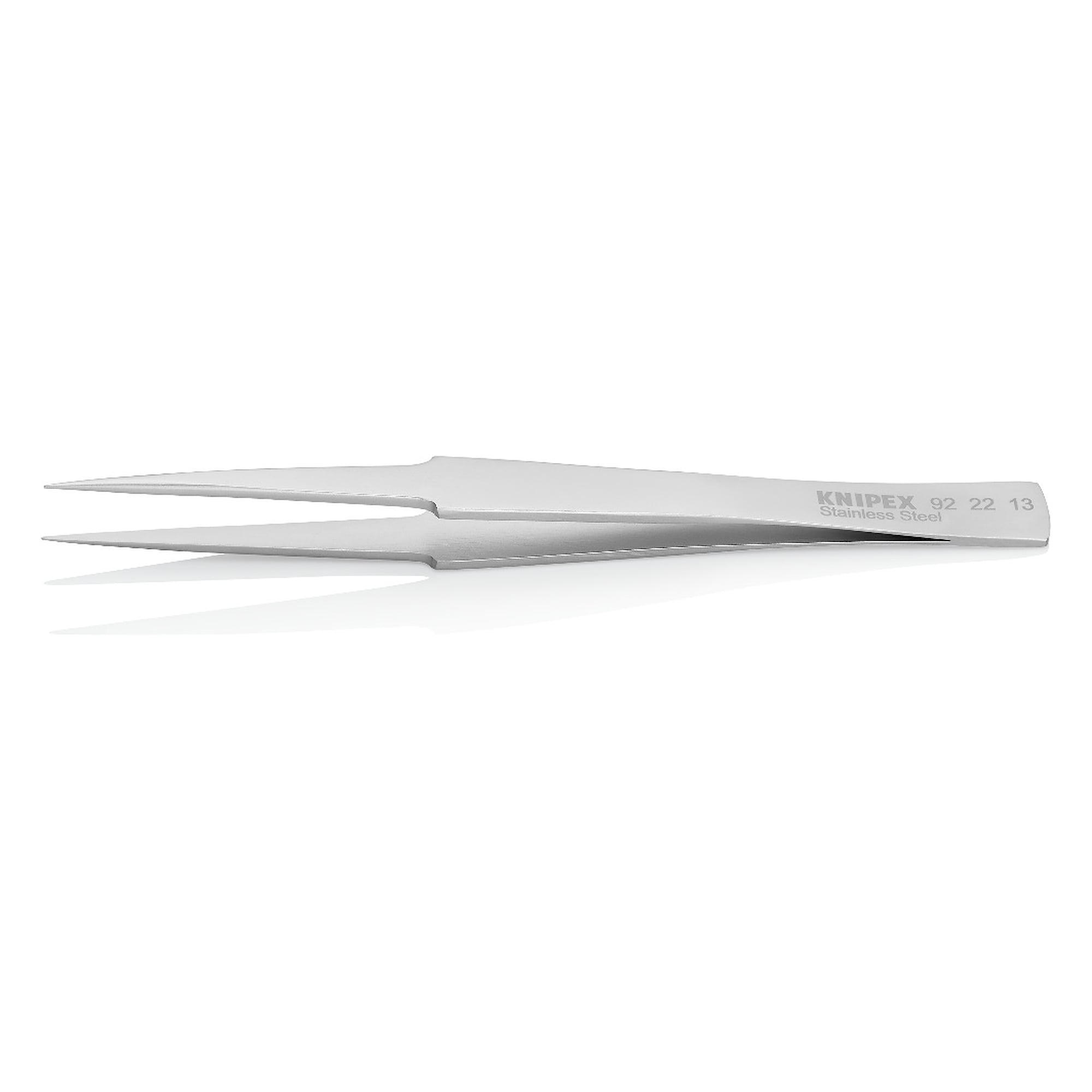 Universalpinzette spitze Form, gerade, Spitzenbreite 0,4 mm, Edelstahl, 130 mm