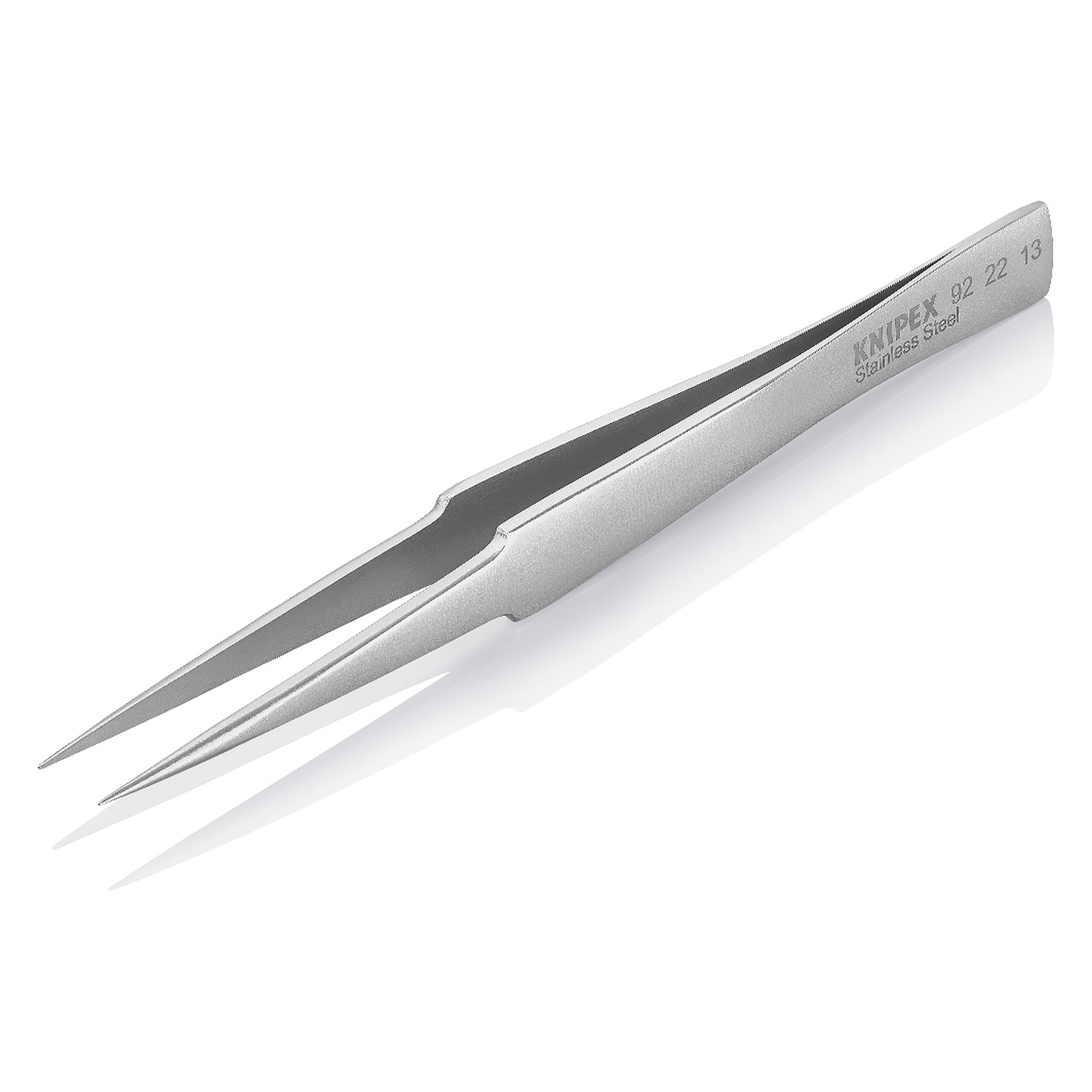 Universalpinzette spitze Form, gerade, Spitzenbreite 0,4 mm, Edelstahl, 130 mm