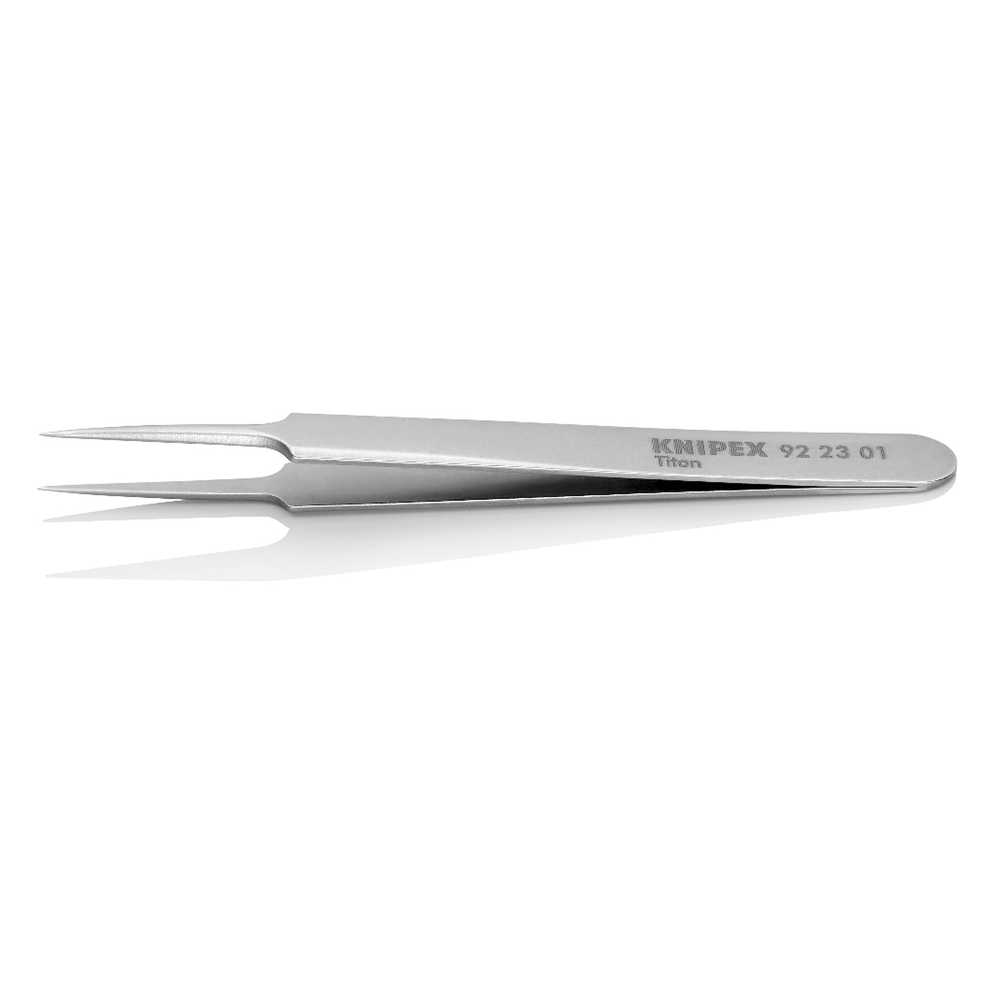 Titanpinzette gerade, nadelspitz 0,09 mm, antimagnetisch, 110 mm