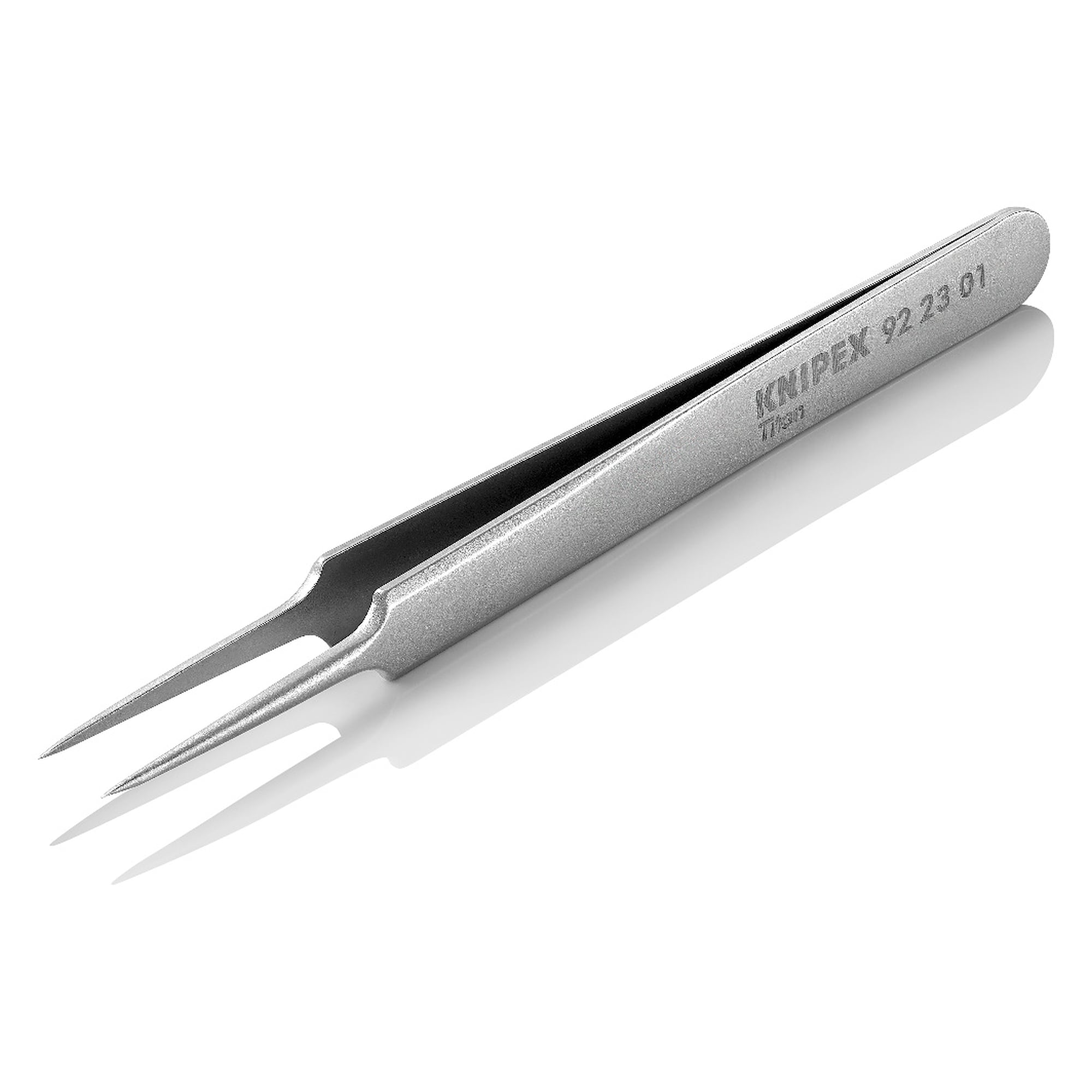 Titanpinzette gerade, nadelspitz 0,09 mm, antimagnetisch, 110 mm