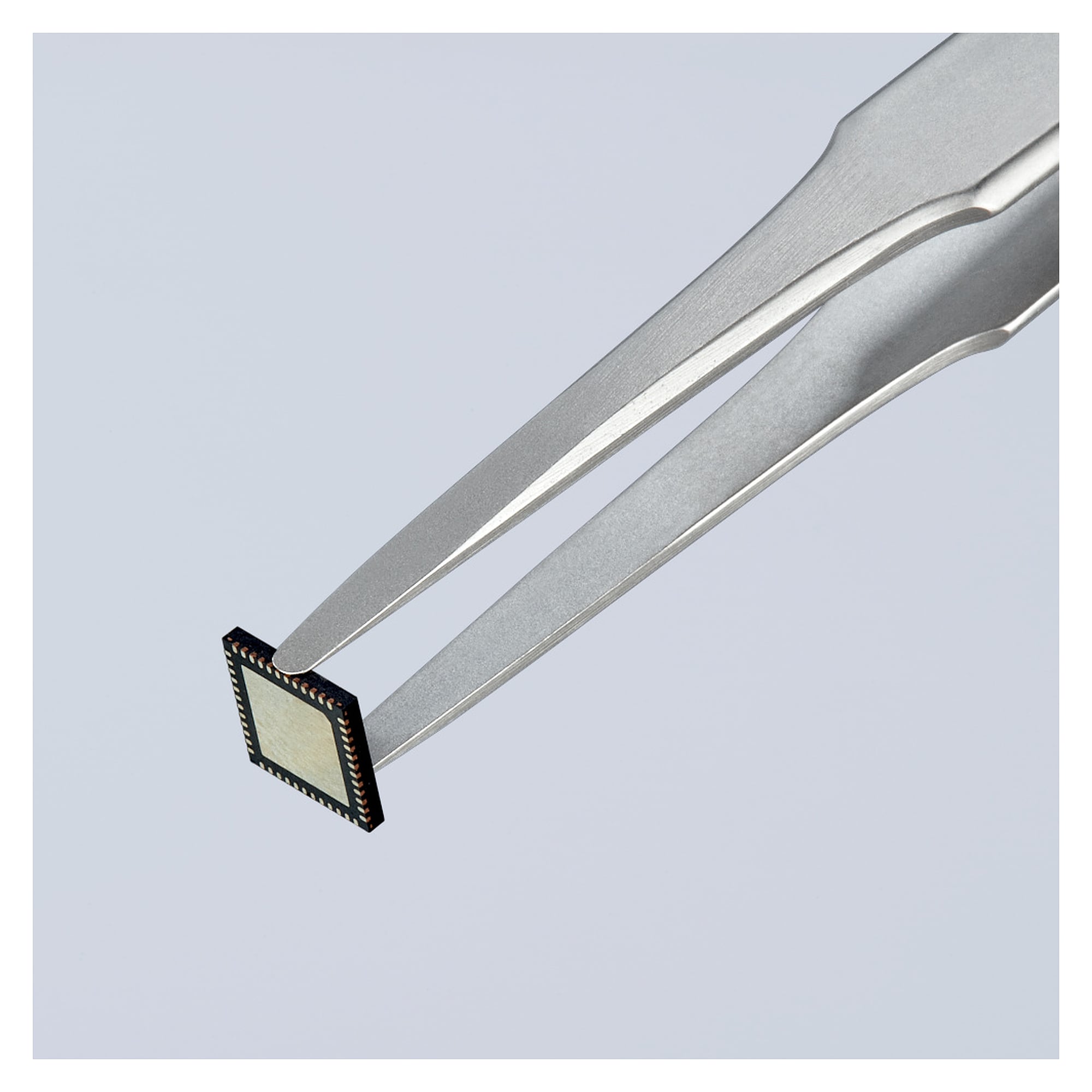Feinmechanikpinzette gerade, stumpfe Spitzen 1,9 mm, Premium-Edelstahl, 120 mm
