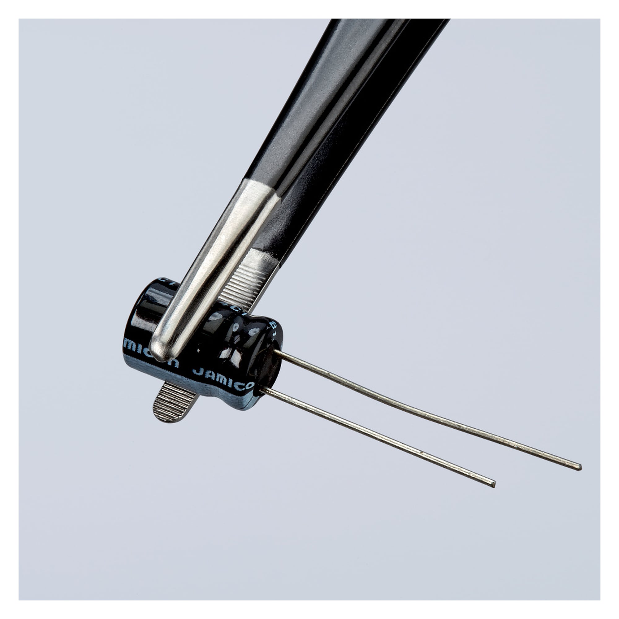 Brucelles universelles ESD droites, pointes émoussées 1,3 mm, revêtement époxy dissipatif, 145 mm