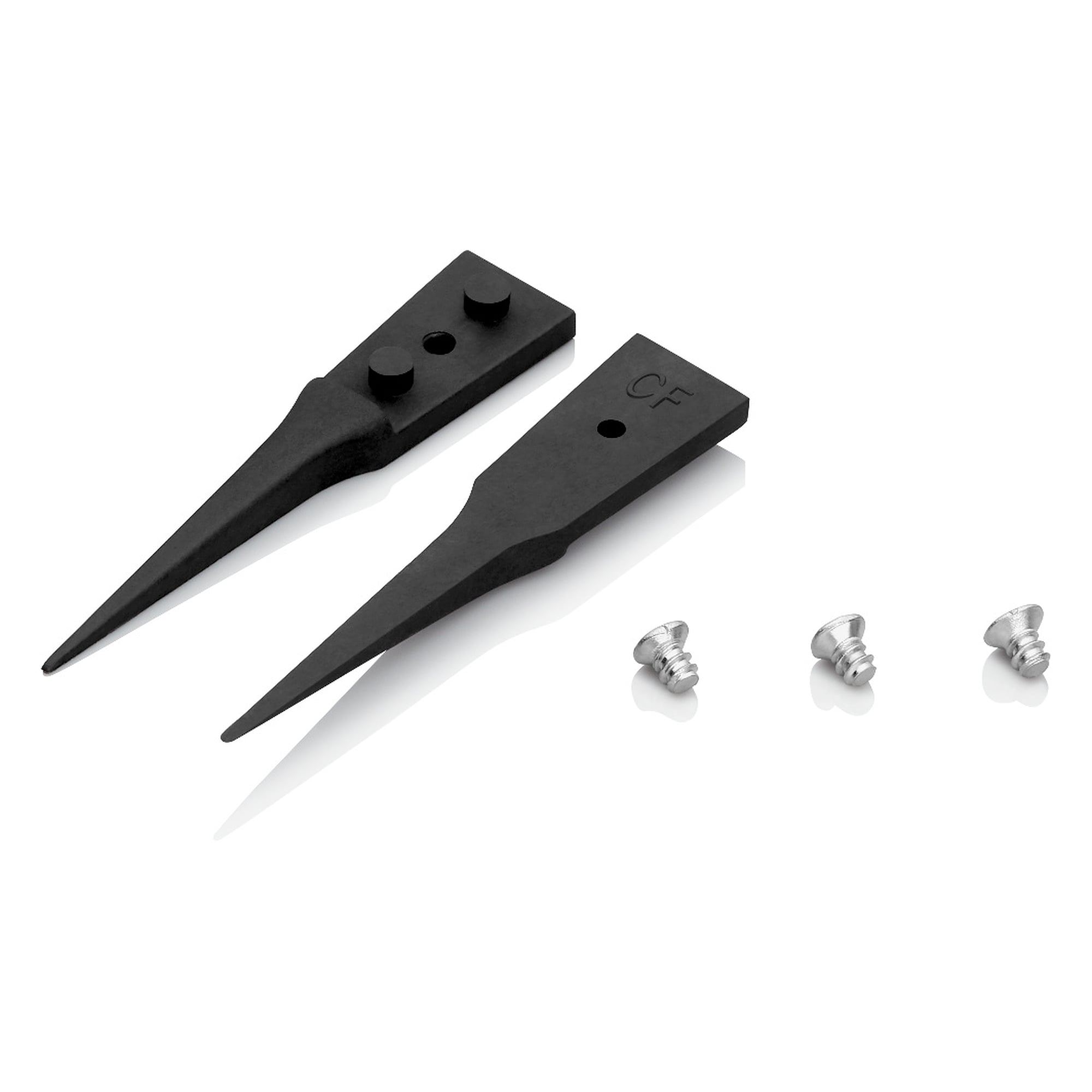 Pointes ESD interchangeables droites, pointues, largeur de pointe 0,4 mm, pour brucelles 92 81 02, 40 mm