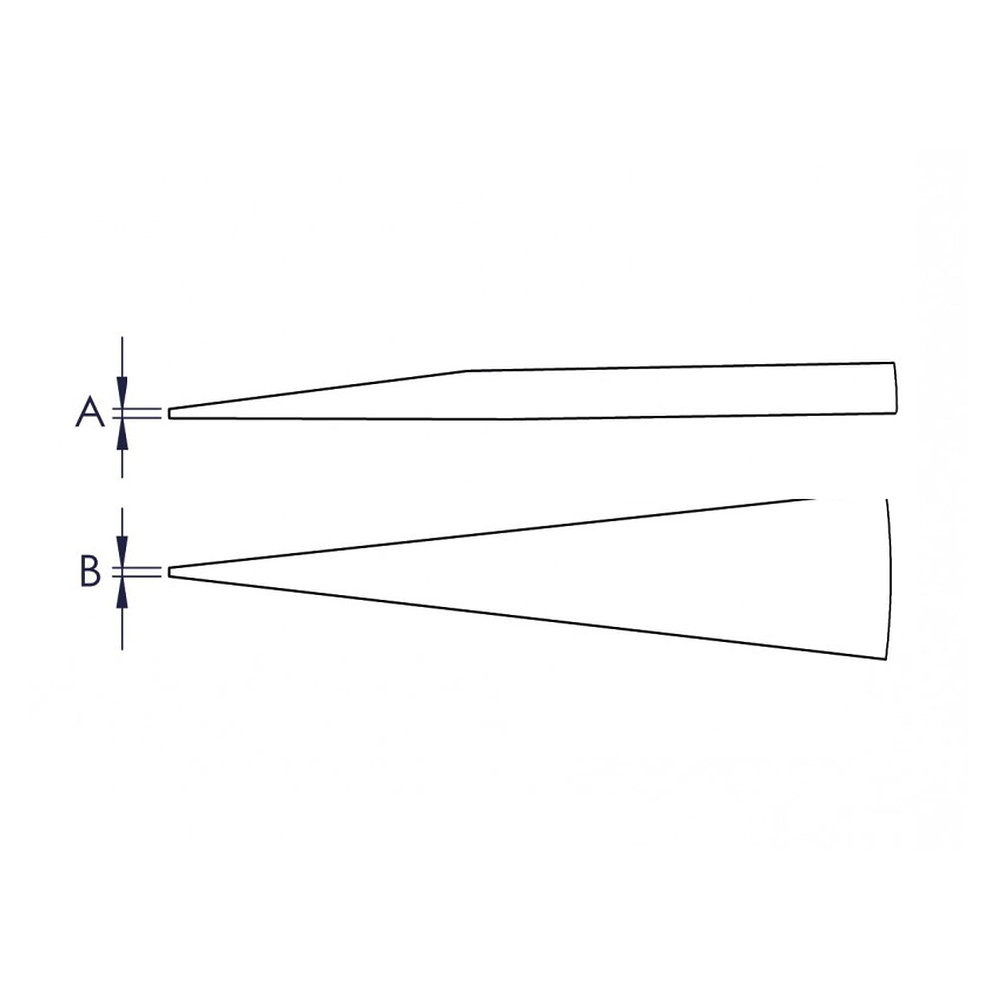 Wechselspitzen ESD gerade, stumpf, Spitzenbreite 1 mm, für Pinzette 92 81 04, 40 mm