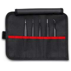 Knipex 92 00 01 ESD. ESD universal tweezers set 5 pieces, 135 mm