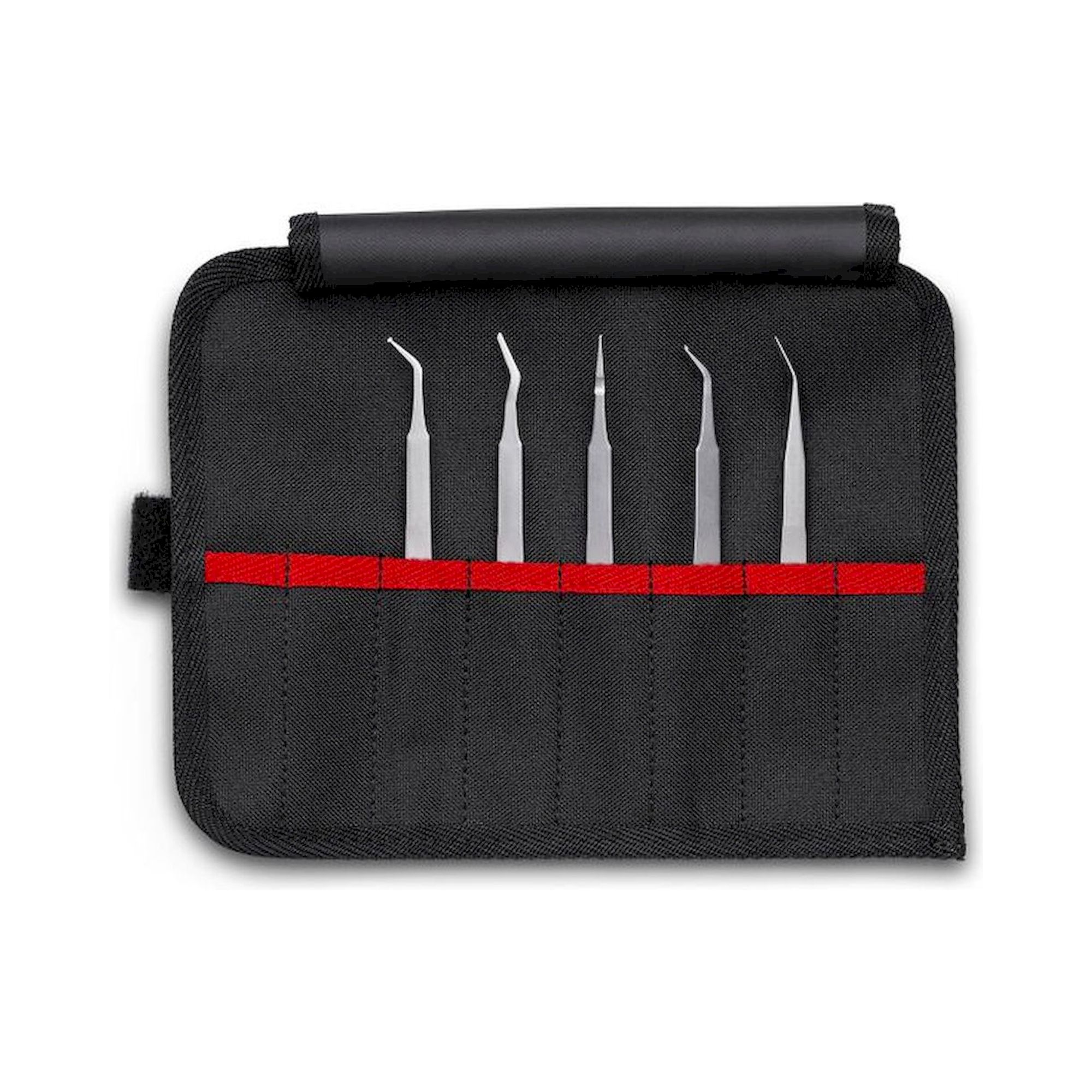 Knipex 92 00 03. SMD precision tweezers set, 5 pieces, 135 mm