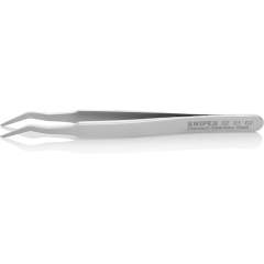 Knipex 92 01 02. SMD-Präzisionspinzette, glatt, Premium Edelstahl, 120 mm