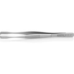 Knipex 92 01 07. Positionierpinzette, geriffelt, Edelstahl, 143 mm