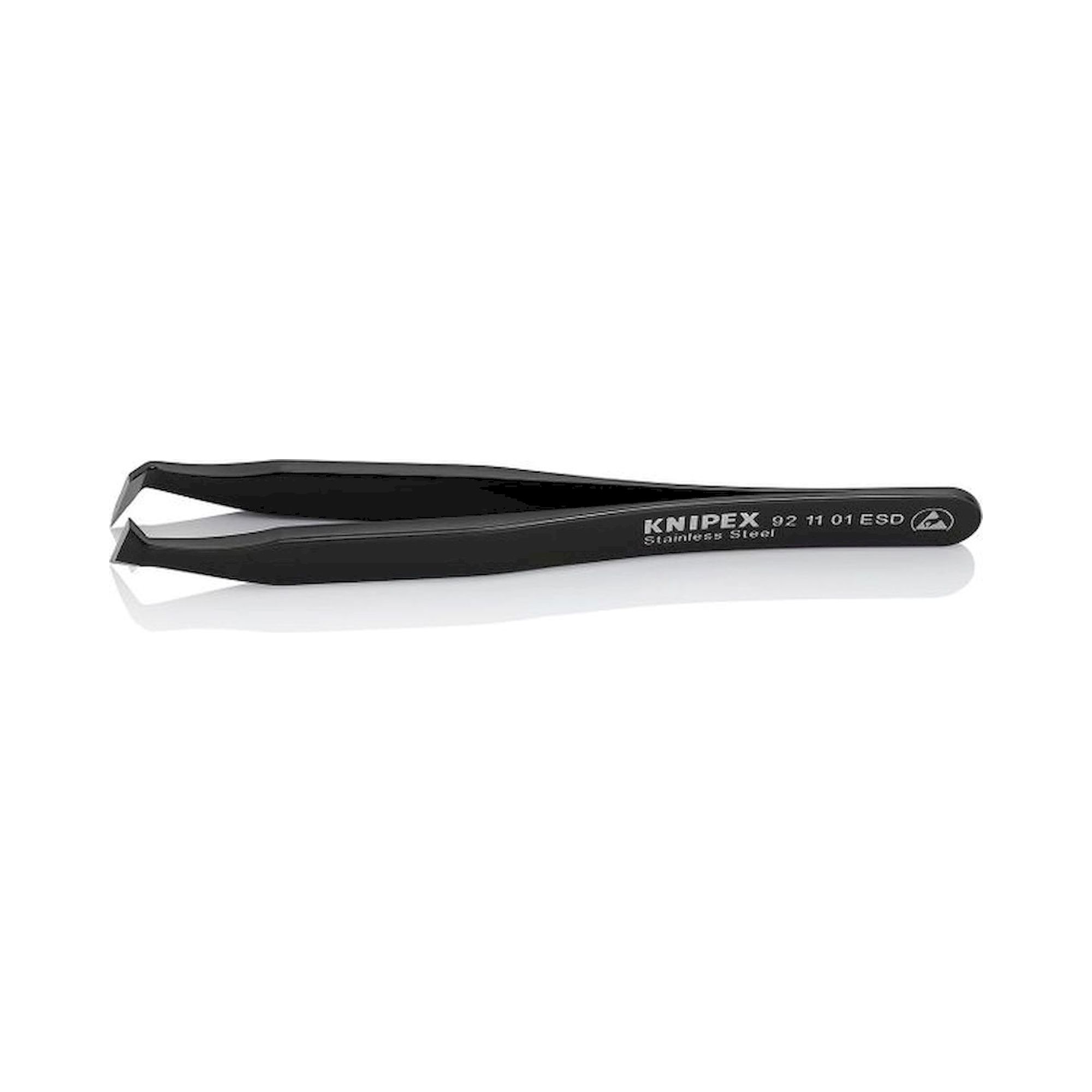 Knipex 92 11 01 ESD. ESD Cutting tweezers, Smooth, stainless steel, 115 mm