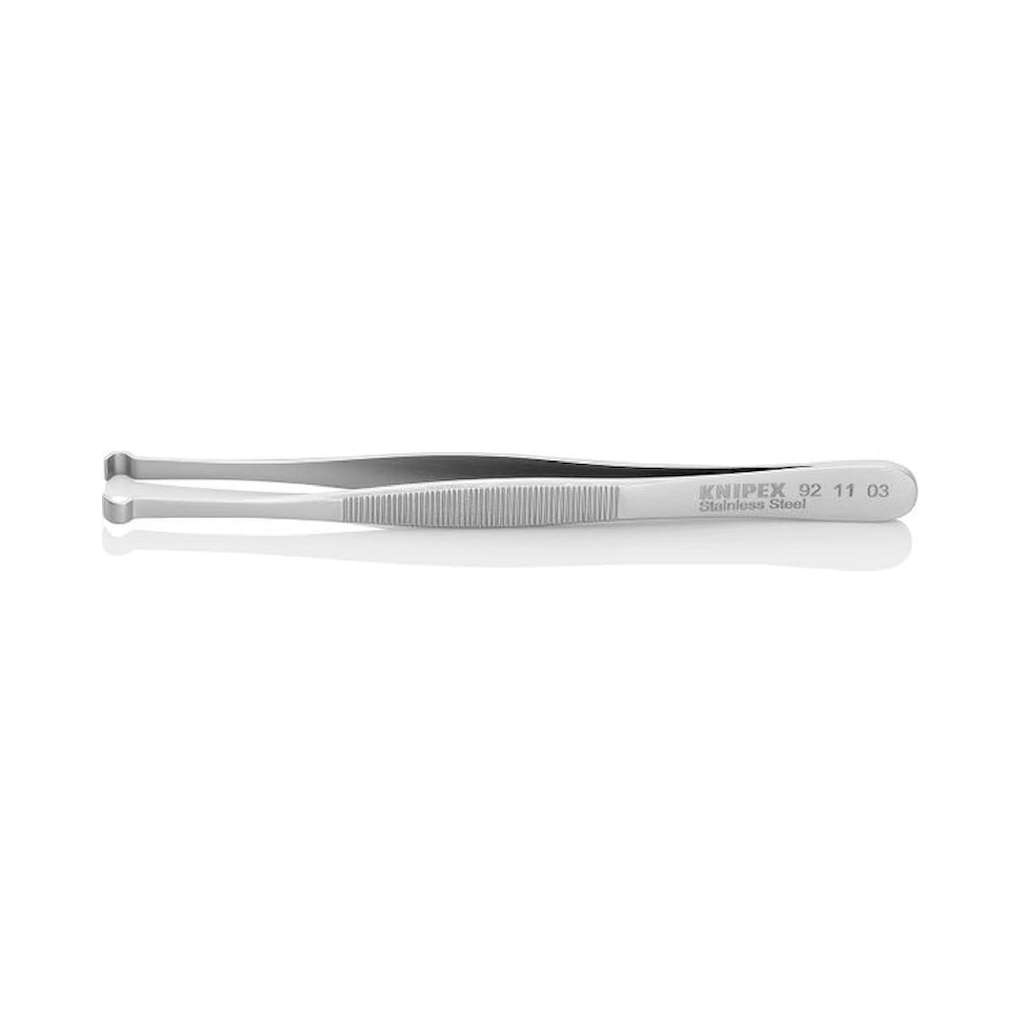 Knipex 92 11 03. Pincette de positionnement, striée, acier inoxydable, 122 mm