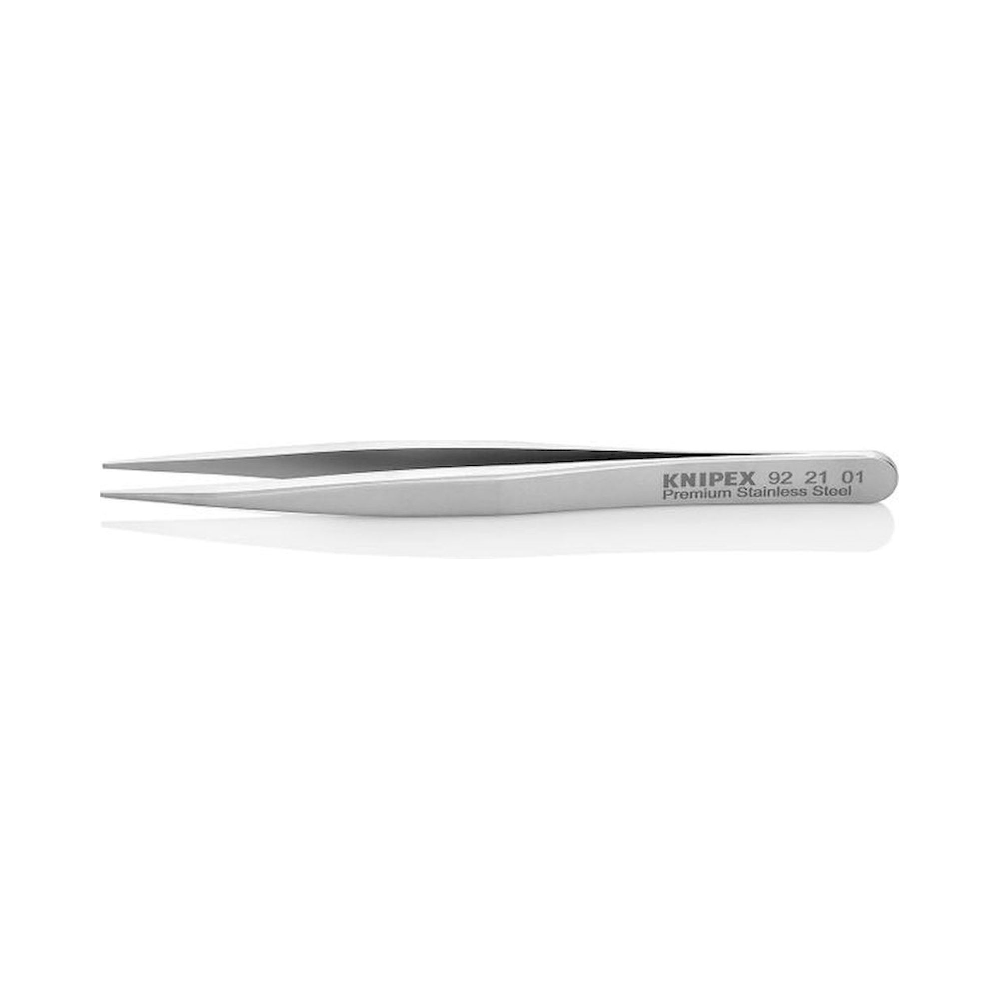 Knipex 92 21 01. Precision tweezers, Smooth, Premium stainless steel, 120 mm