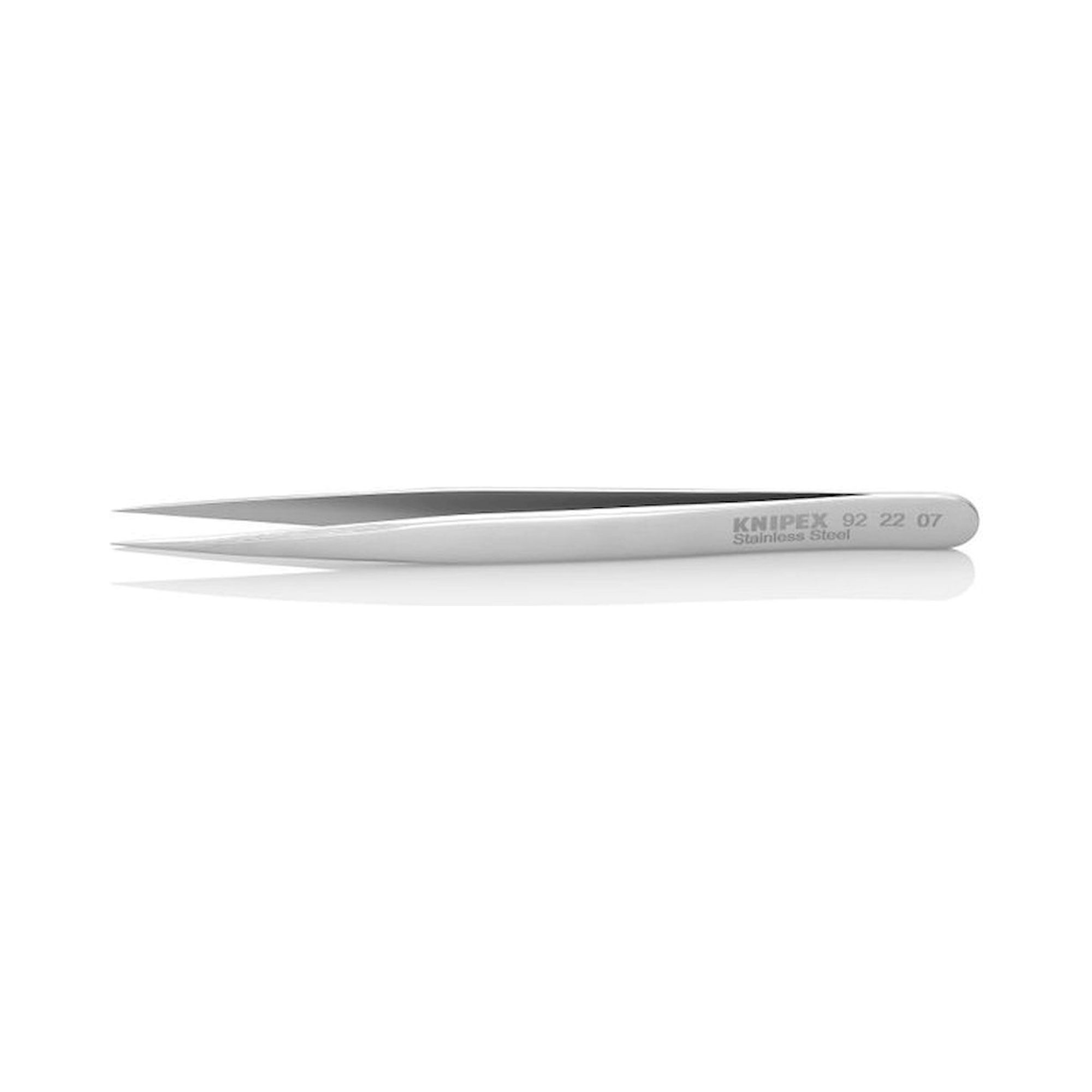 Knipex 92 22 07. Precision tweezers, pointed shape, 115 mm.