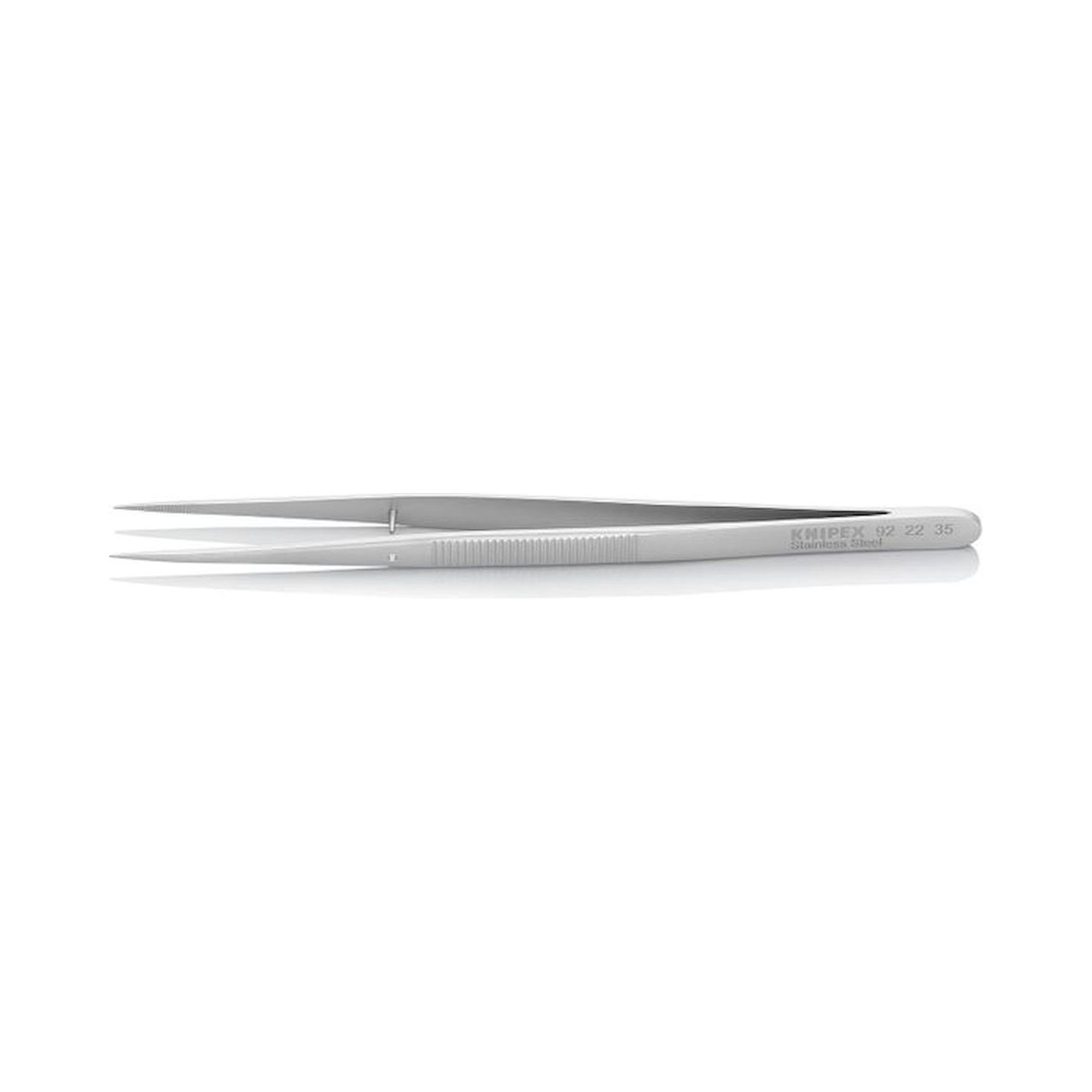 Knipex 92 22 35. Präzisions-Pinzette mit Führungsstift spitze Form, 155 mm