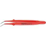 Knipex 92 37 64. Precision tweezers insulated, angled, 155 mm