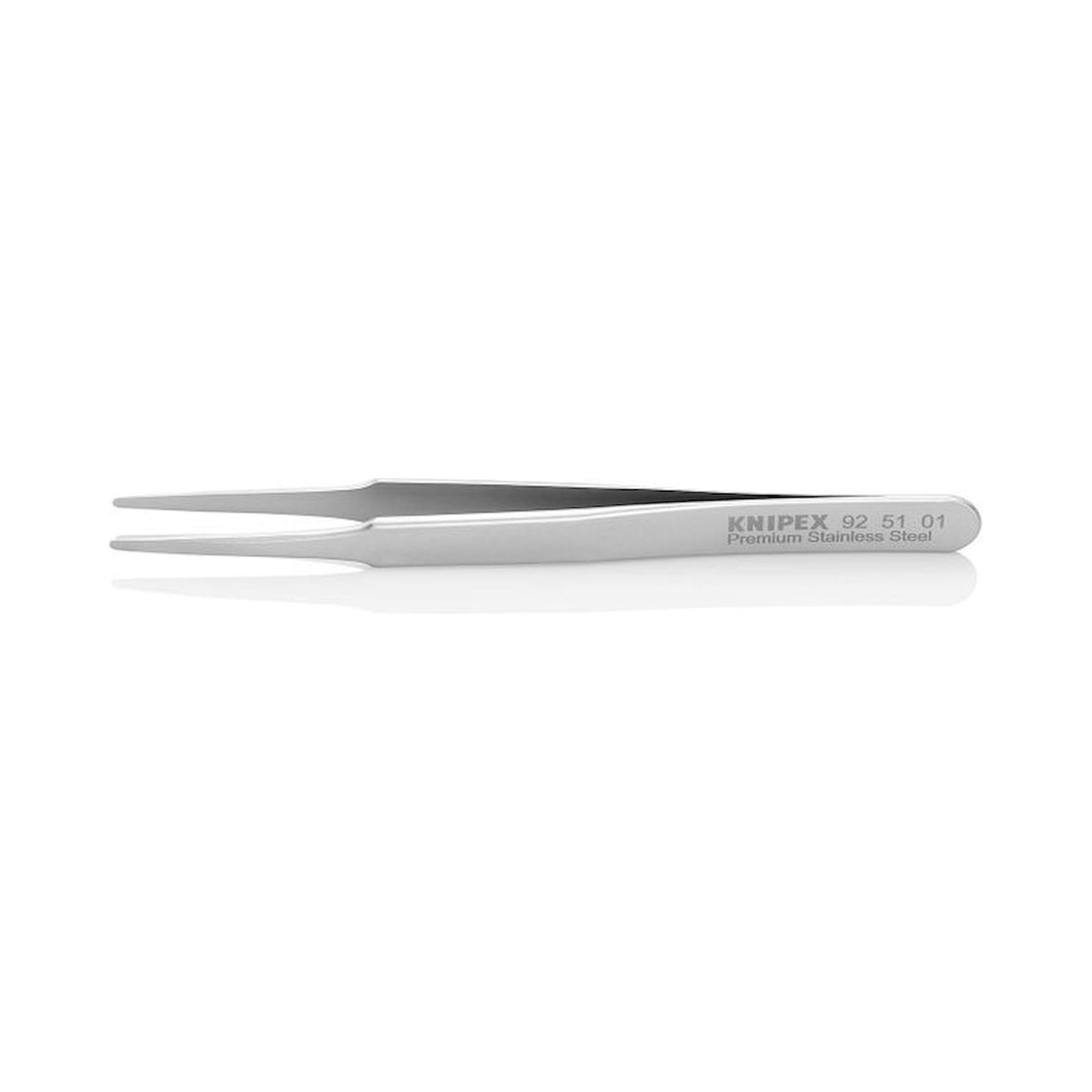 Knipex 92 51 01. Precision tweezers, Smooth, Premium stainless steel, 120 mm
