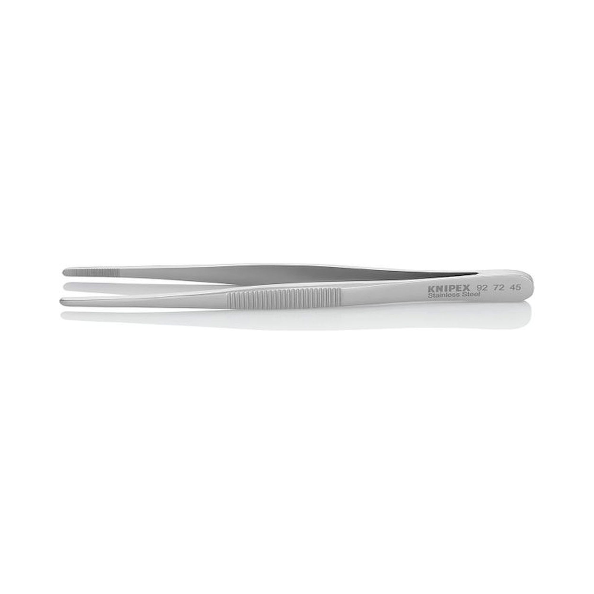 Knipex 92 72 45. Precision tweezers blunt shape, 145 mm