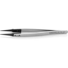 Knipex 92 81 02. ESD Pinzette mit Wechselspitzen, Glatt, Premium Edelstahl, 130 mm