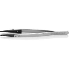 Knipex 92 81 04. ESD Pinzette mit Wechselspitzen, Glatt, Premium Edelstahl, 130 mm