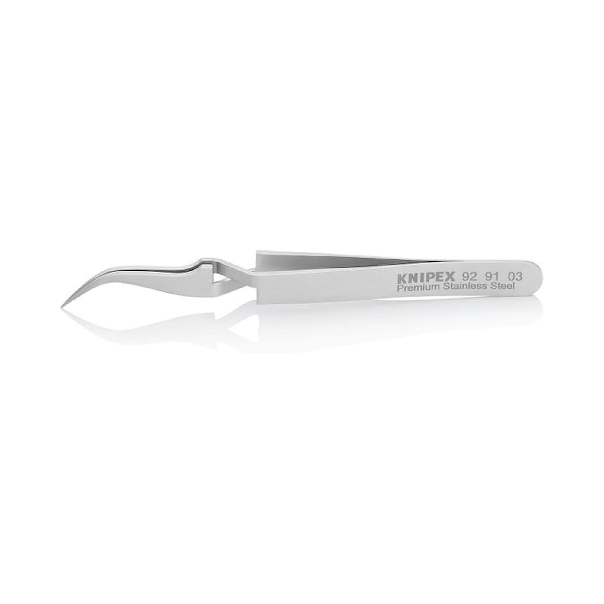 Knipex 92 91 03. Precision Cross Tweezers, Smooth, Premium Stainless Steel, 115 mm