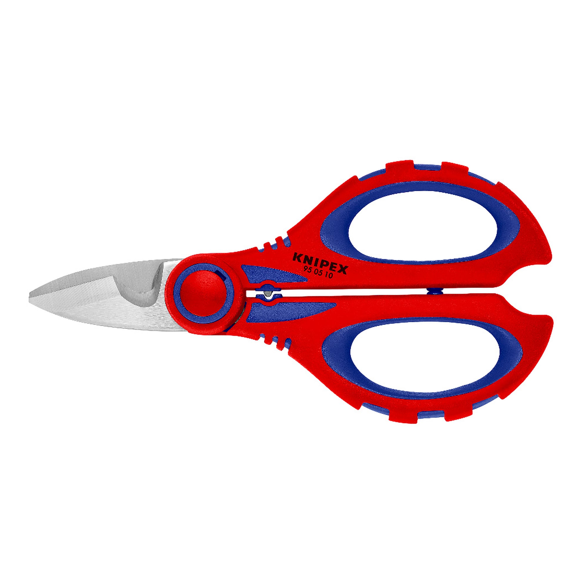 Ciseaux d'électricien à denture fine, coupe-câble et zone de sertissage jusqu'à 6,0 mm², 160 mm