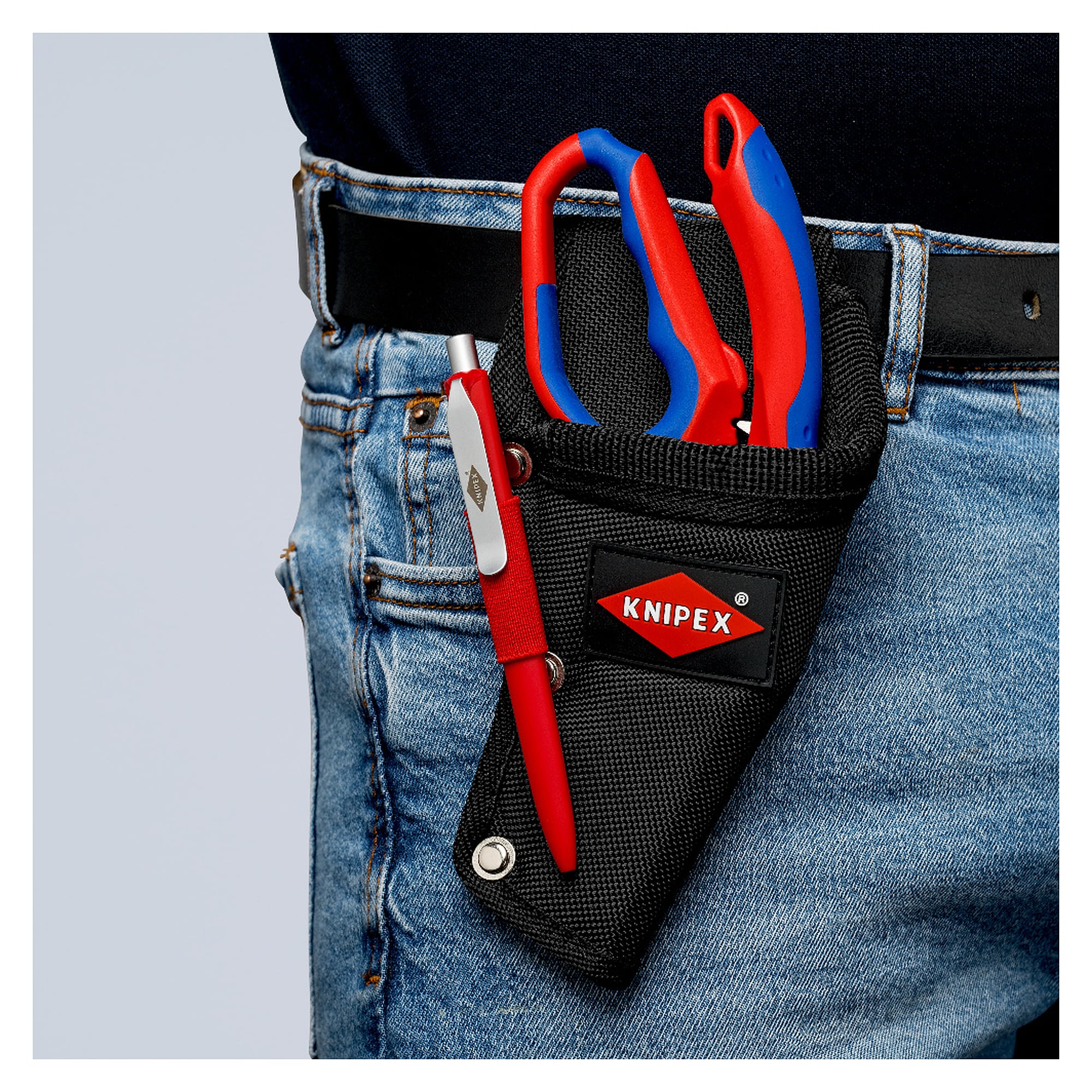 Ciseaux d'électricien coudés avec zones de sertissage 0,5 - 6 mm² et 10 - 25 mm², 180 mm, carte blister
