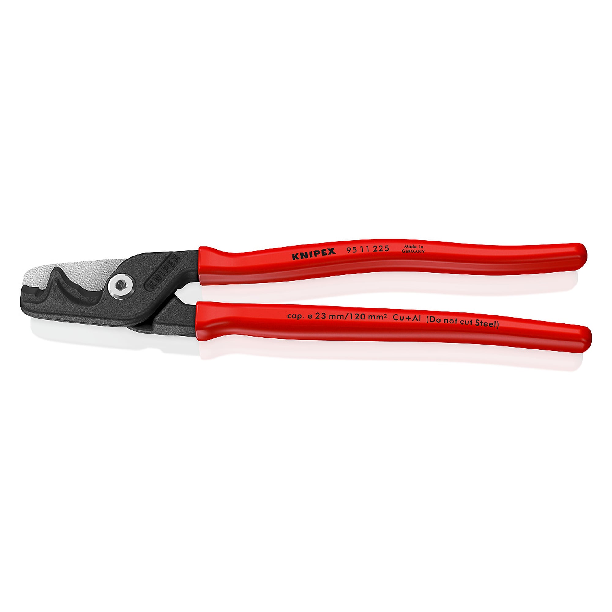 StepCut XL Kabelschere mit Stufenschnitt und Kraftgelenk für Kabel bis 120 mm², 225 mm