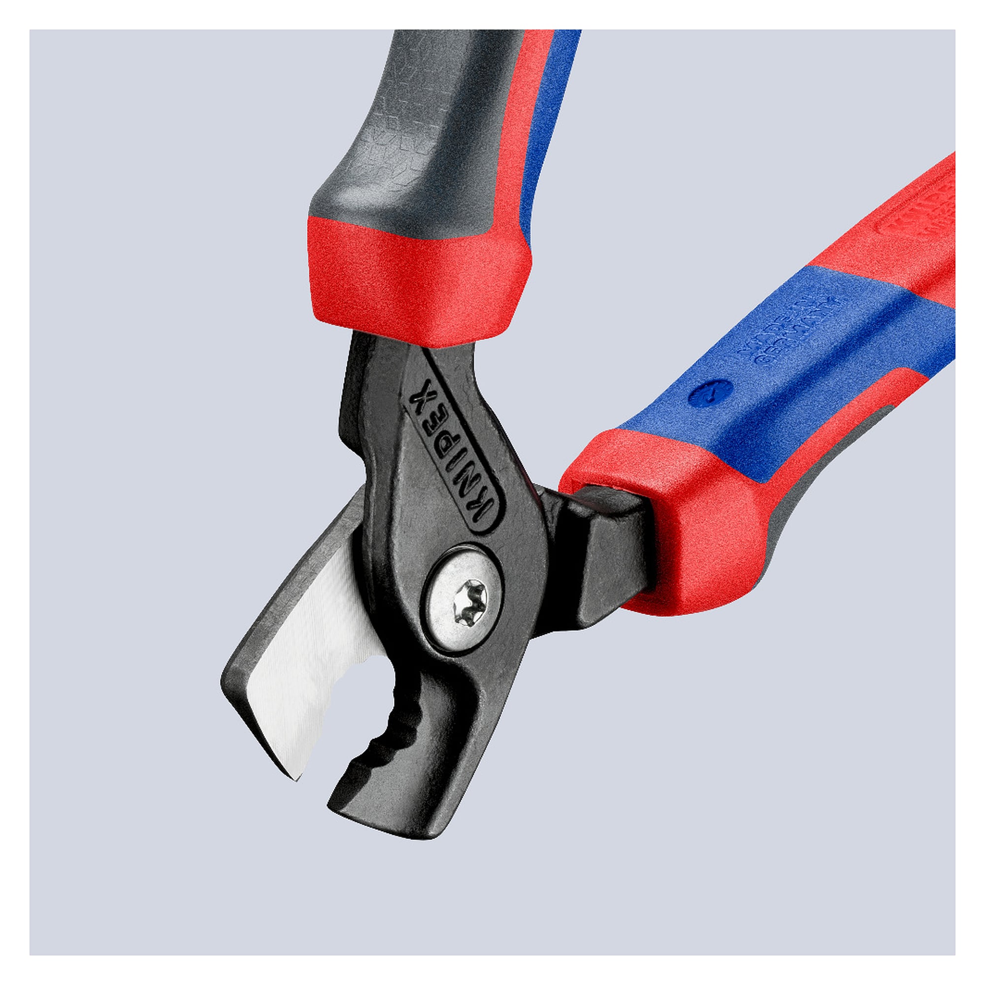 StepCut Kabelschere mit Stufenschnitt und Comfort-Griffen für Kabel bis Ø 15 mm, 160 mm