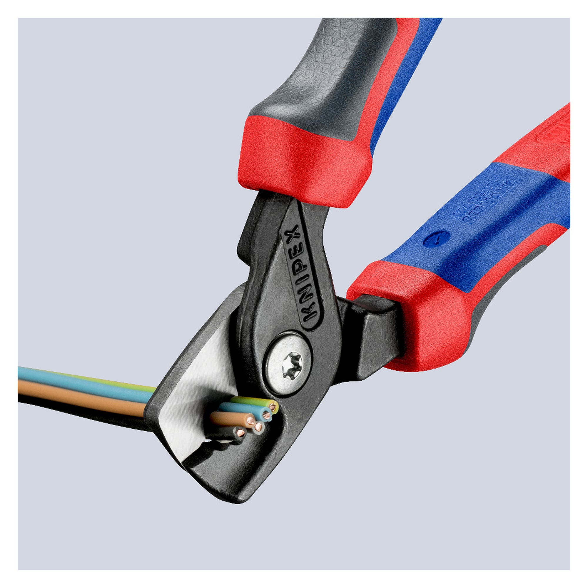 StepCut Kabelschere mit Stufenschnitt und Comfort-Griffen für Kabel bis Ø 15 mm, 160 mm