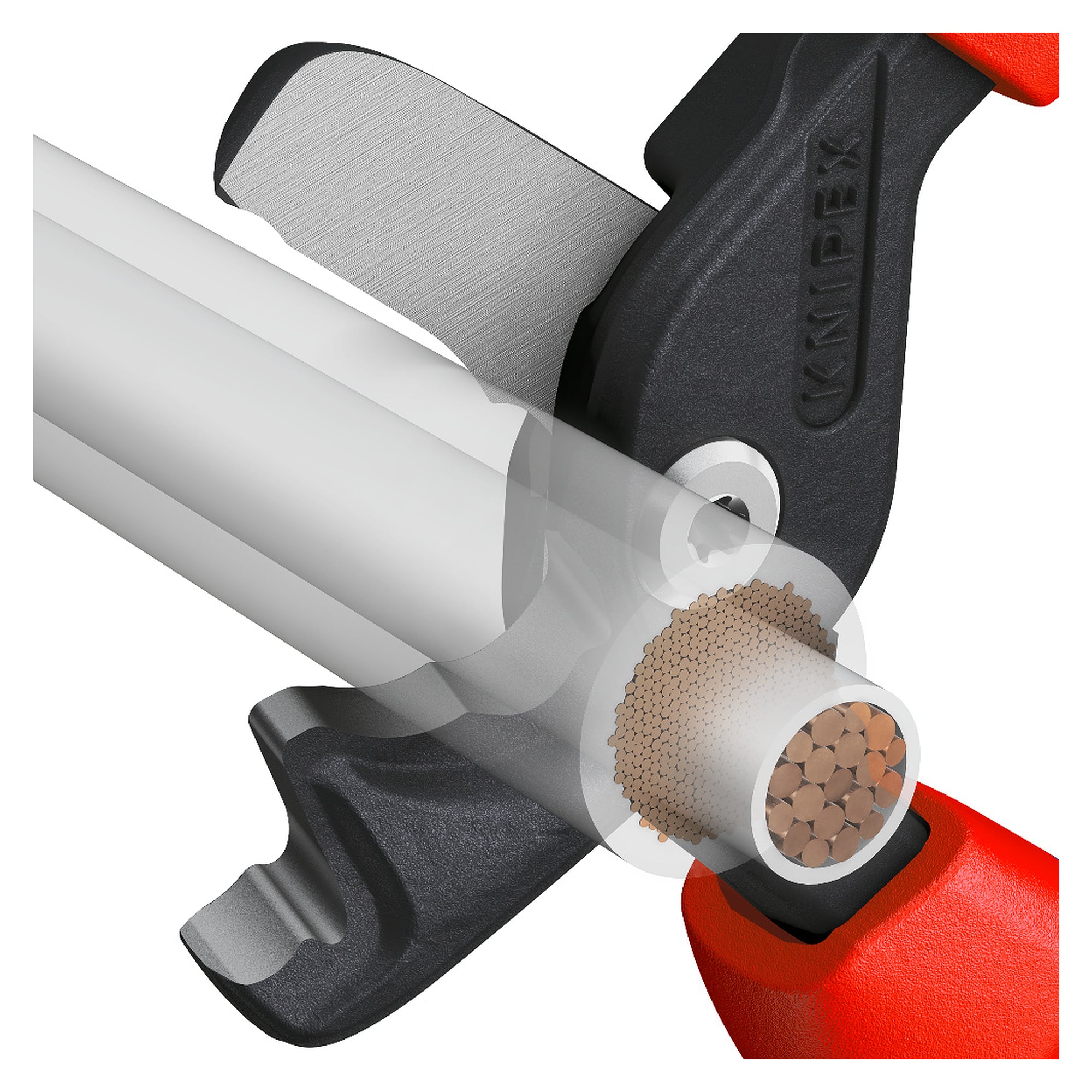 StepCut XL cable shears with step cut for cable up to 120 mm², 225 mm