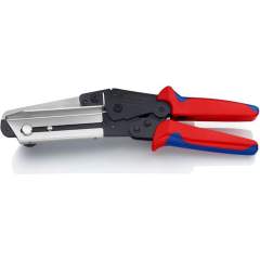 Knipex 95 02 21. Scissors for plastics, also for cable ducts, burnished, with multi-component sleeves, 275 mm
