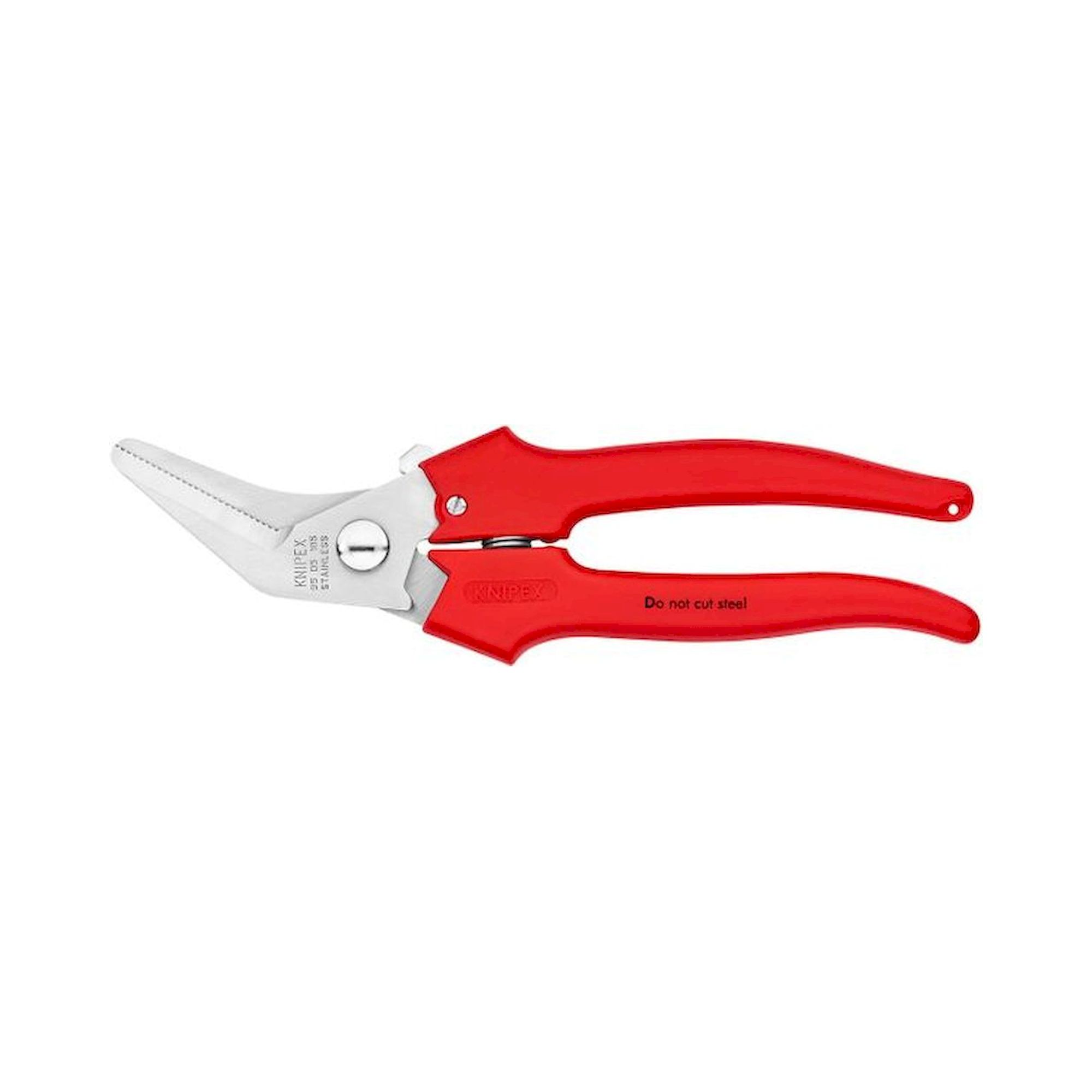 Knipex 95 05 185. Kombischere, Griffe mit Kunststoff umspritzt, 185 mm