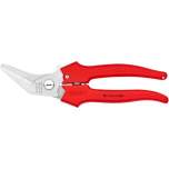 Knipex 95 05 185. Combination shears, handles overmolded with plastic, 185 mm