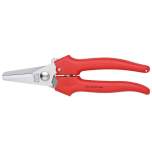 Knipex 95 05 190. Combination scissors, handles molded with plastic, 190 mm