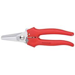 Knipex 95 05 190. Combination scissors, handles molded with plastic, 190 mm