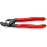 Knipex 95 11 165. Cable shears, with anti-trap protection, plastic-coated handles, 15 mm / 50 mm2, 165 mm