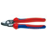 Knipex 95 22 165. Cable shears with opening spring, 15 mm / 50 mm2, 165 mm