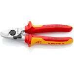 Knipex 95 26 165. Cable shears, chrome-plated, insulated, 165 mm