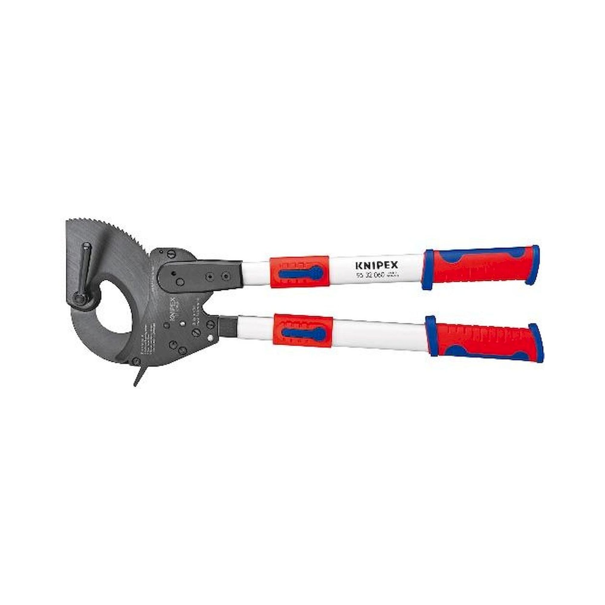 Knipex 95 32 060. Kabelschneider (Ratschenprinzip) mit Teleskopschenkeln, 630 mm
