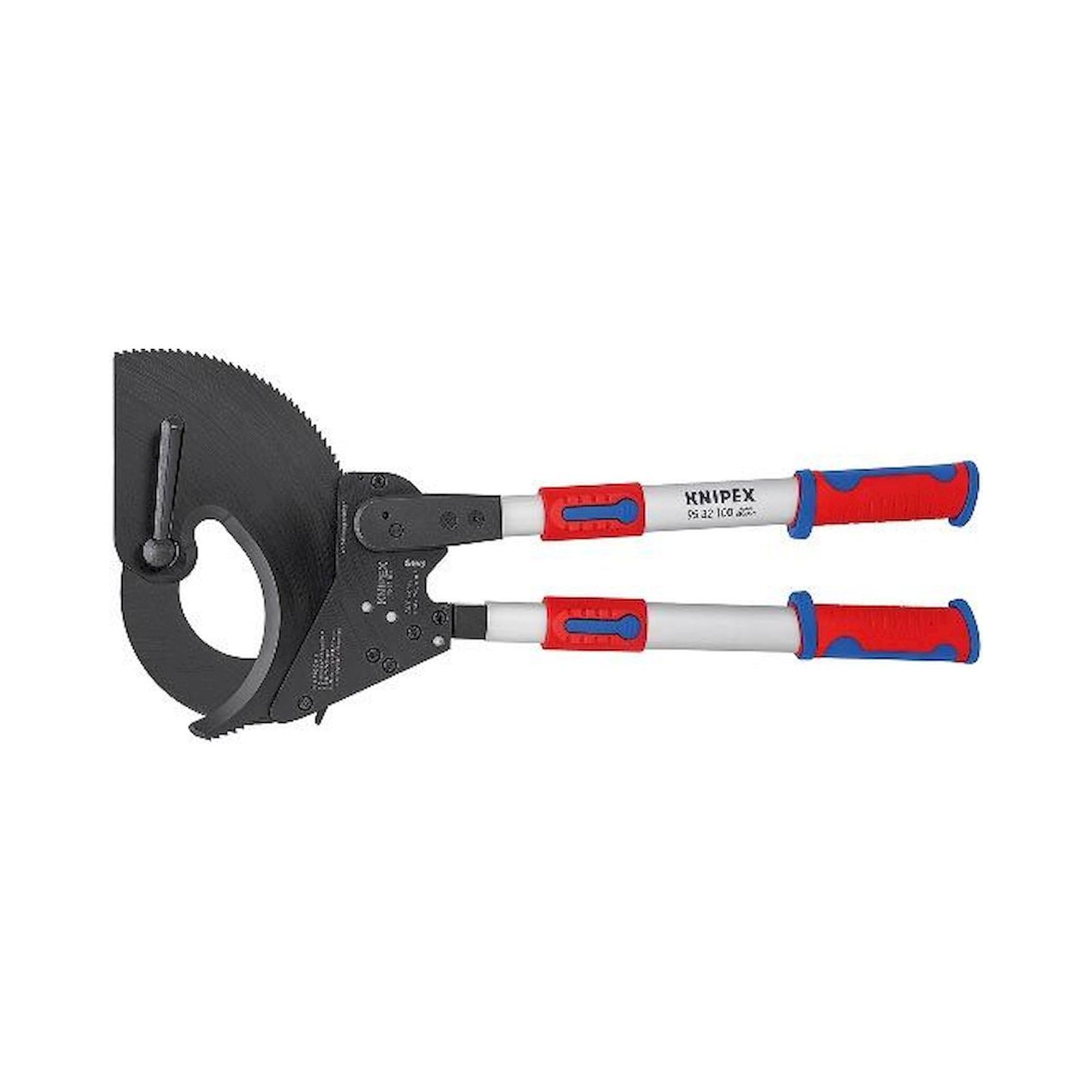 Knipex 95 32 100. Kabelschneider (Ratschenprinzip) mit Teleskopschenkeln, 680 mm