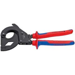 Knipex 95 32 315 A. Cable cutter (ratchet principle) for steel-armored cables (SWA cables), painted black, 315 mm