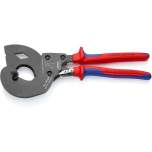 Knipex 95 32 340 SR. ACSR overhead line cutter (ratchet principle) for overhead line cables with steel core, burnished, 340 mm