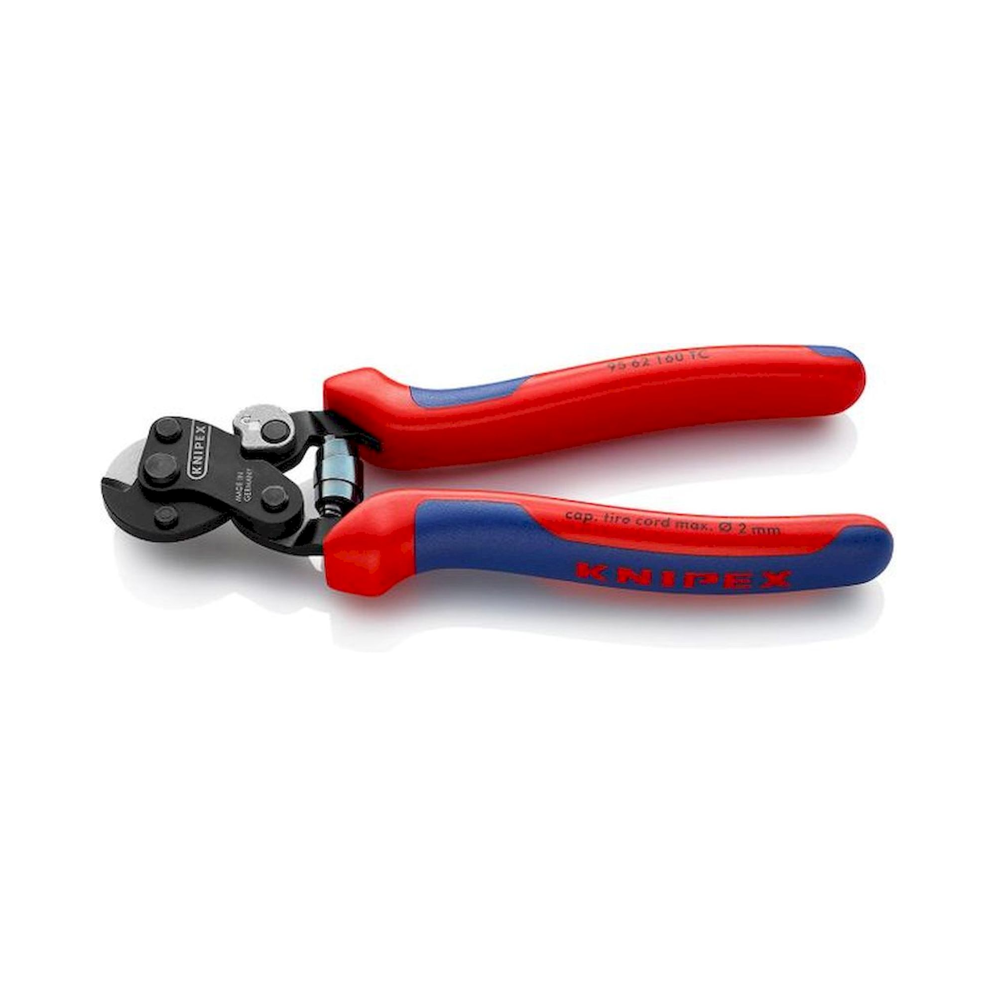 Knipex 95 62 160 TC. wire  rope cutter for tire cord, burnished, 160 mm