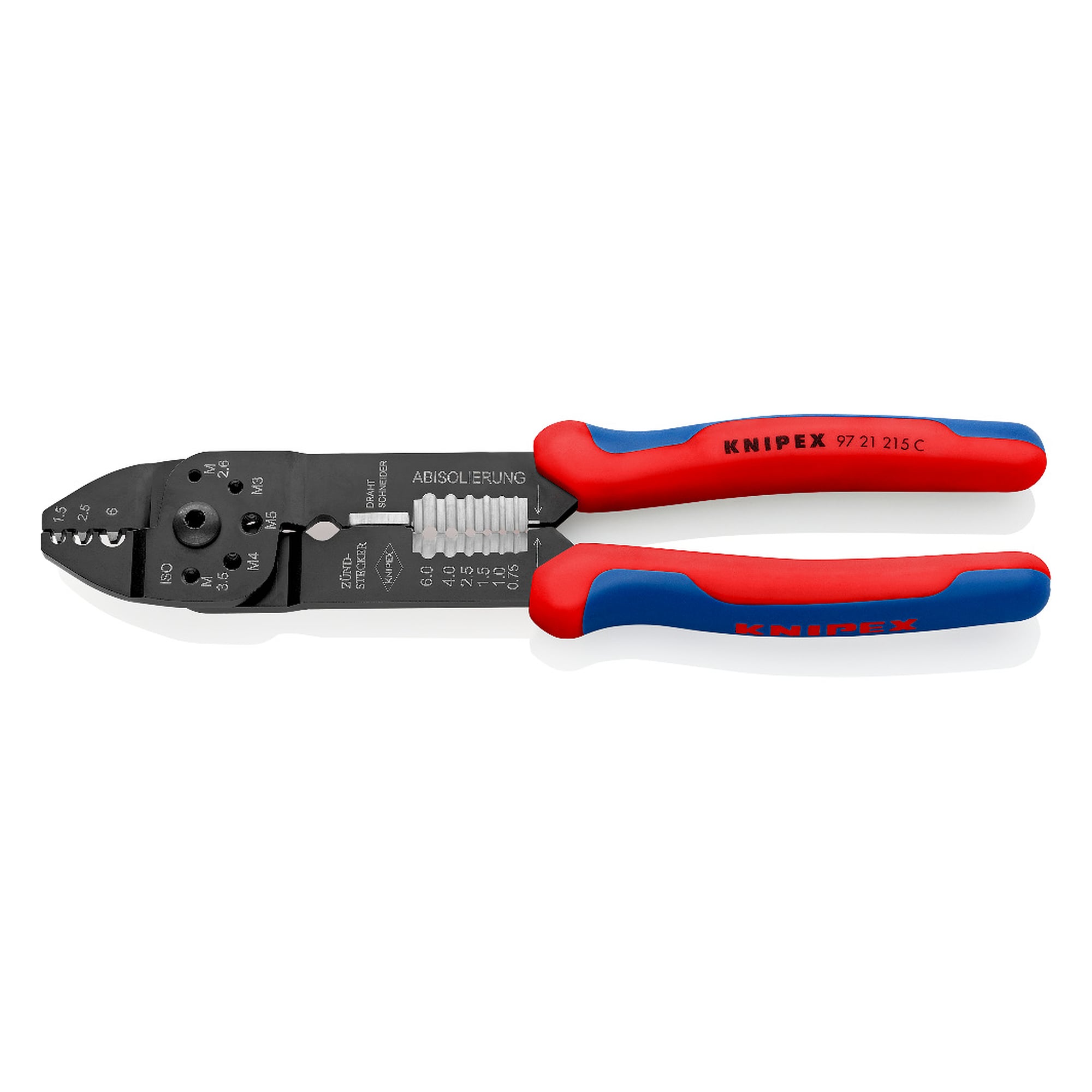 Pince à sertir pour cosses non isolées selon DIN 46234, 0,5 à 6,0 mm², 230 mm