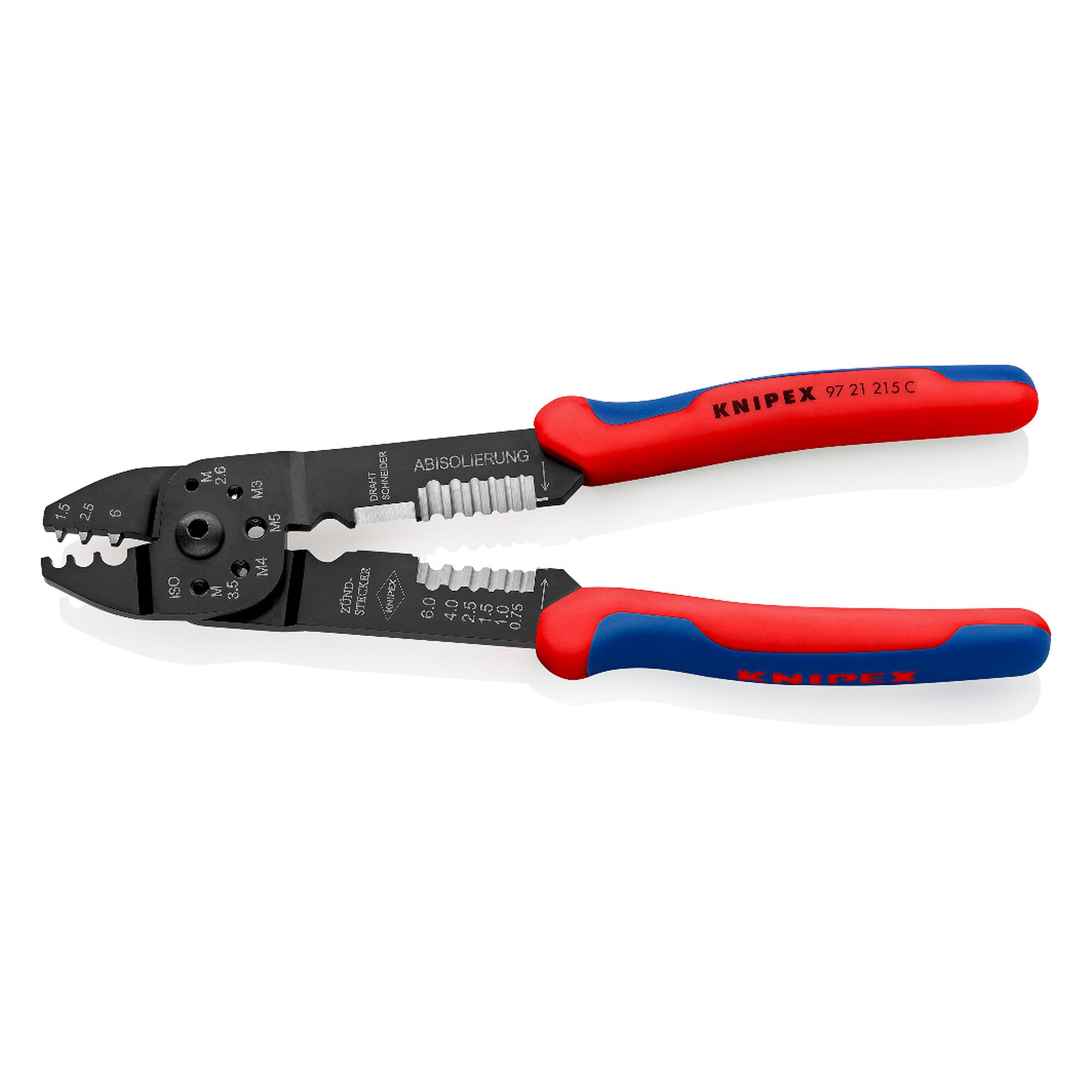 Pince à sertir pour cosses non isolées selon DIN 46234, 0,5 à 6,0 mm², 230 mm