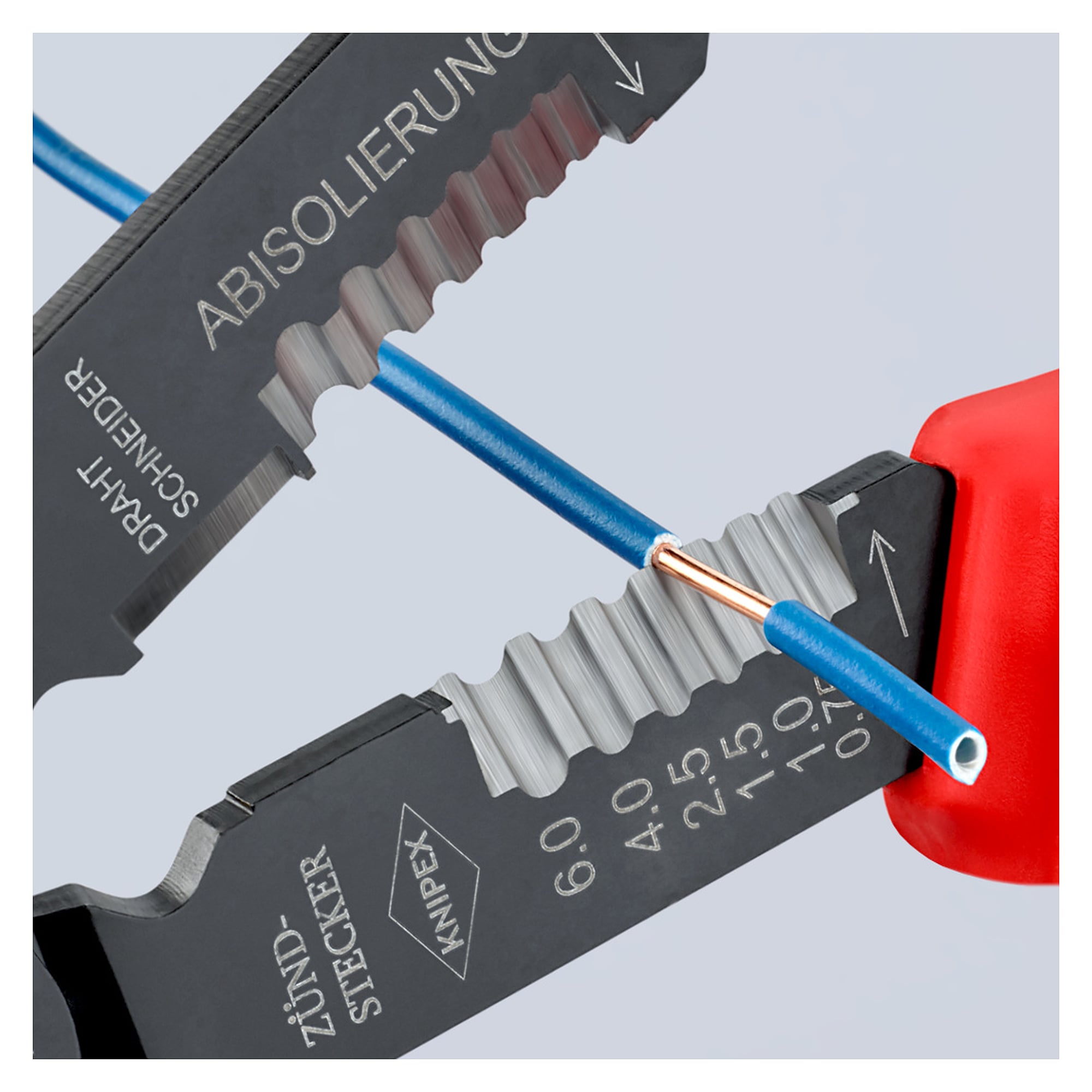 Pince à sertir pour cosses non isolées selon DIN 46234, 0,5 à 6,0 mm², 230 mm
