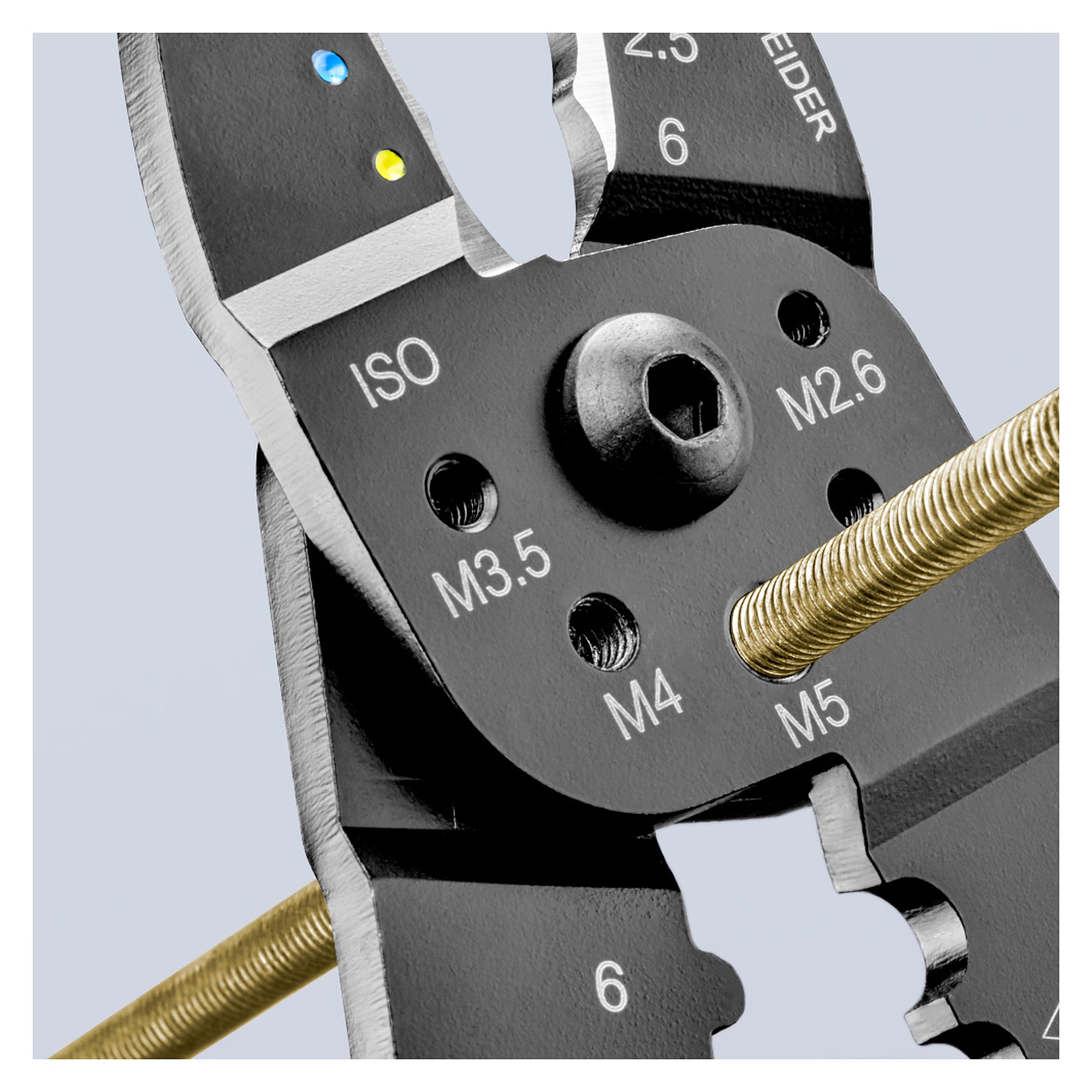 Pince à sertir pour cosses isolées et cosses non isolées, 0,5 à 6,0 mm², 240 mm