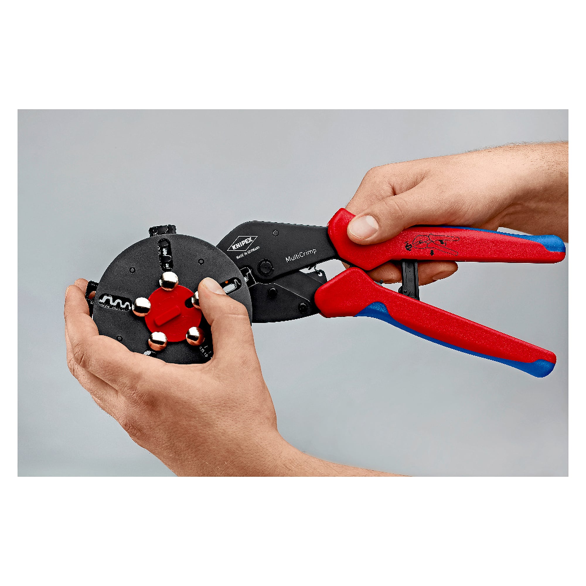 MultiCrimp crimping pliers with changer magazine, 0.25 to 6.0 mm², 250 mm