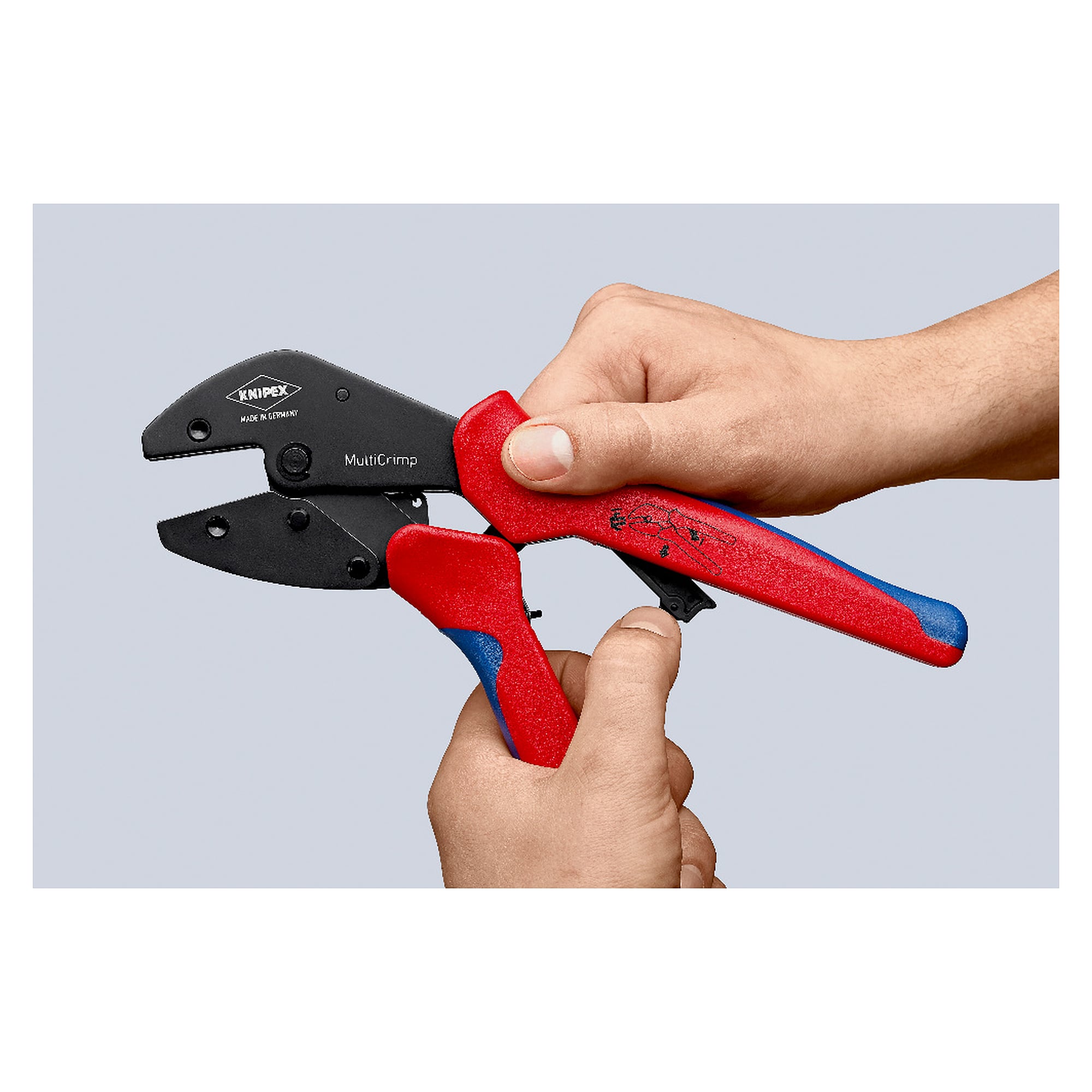 MultiCrimp crimping pliers with changer magazine, 0.25 to 6.0 mm², 250 mm