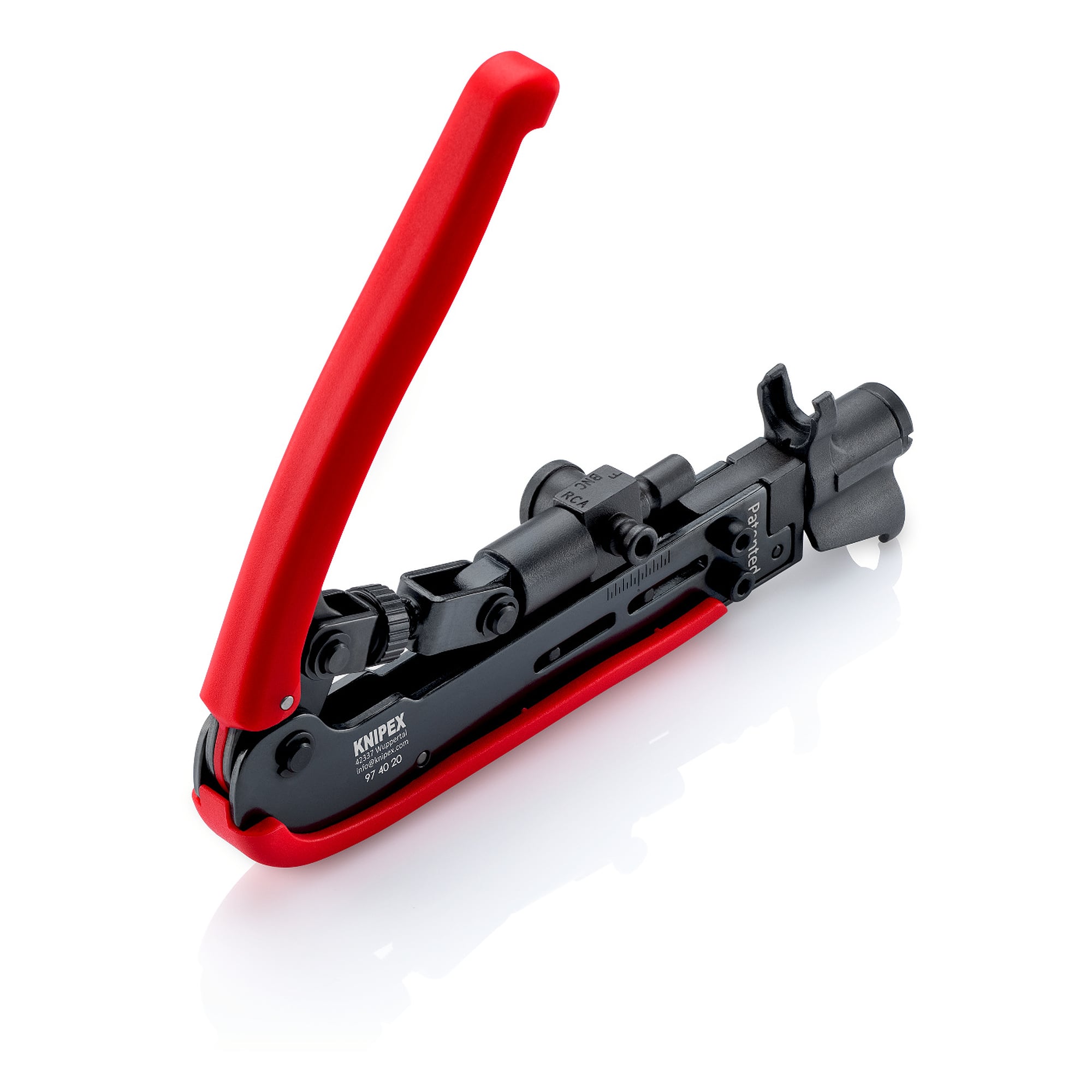 Compression tool for F, BNC and RCA connectors, RG 59/6/11, 175 mm, sales packaging